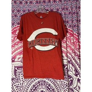Cincinnati Red Baseball Shirt Red Majestic Size Large